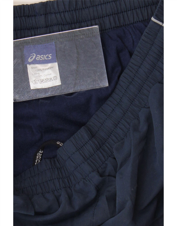 ASICS Pantalón de chándal para hombre pequeño poliéster azul marino