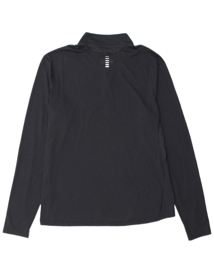 UNDER ARMOUR Hombre Heat Gear Zip Neck Jersey Chándal Top XL Negro