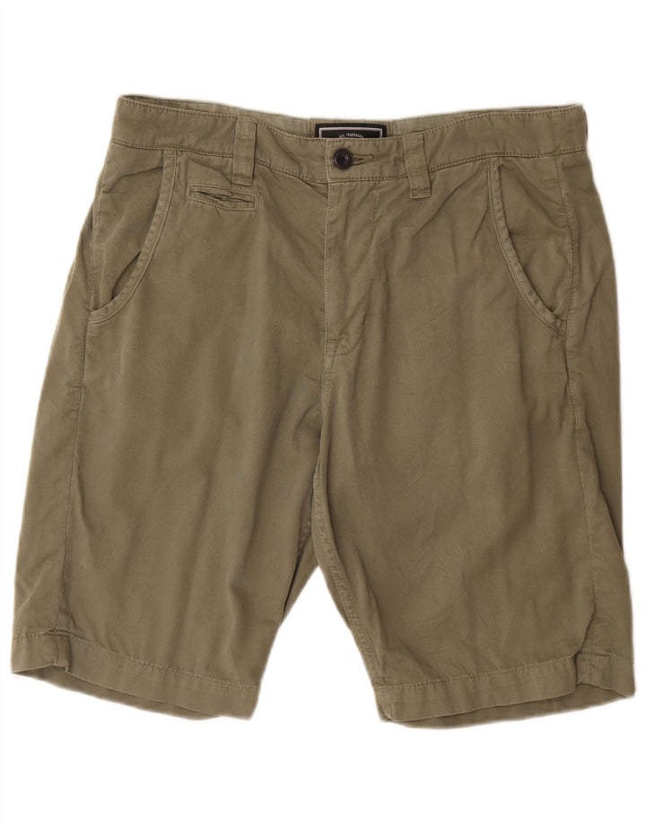 SALTROCK Pantalones cortos chinos para hombre mediano W32 algodón caqui