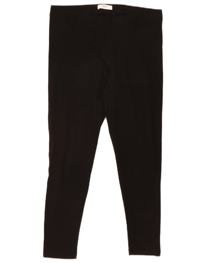 Marks & Spencer Leggings para mujer Reino Unido 44 Grande Algodón negro