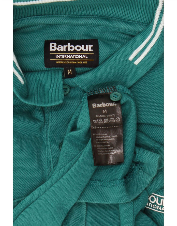 BARBOUR Polo Hombre Algodón Verde Medio