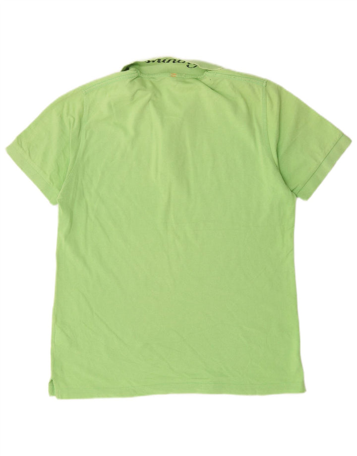 Sun68 Polo para hombre de algodón verde grande