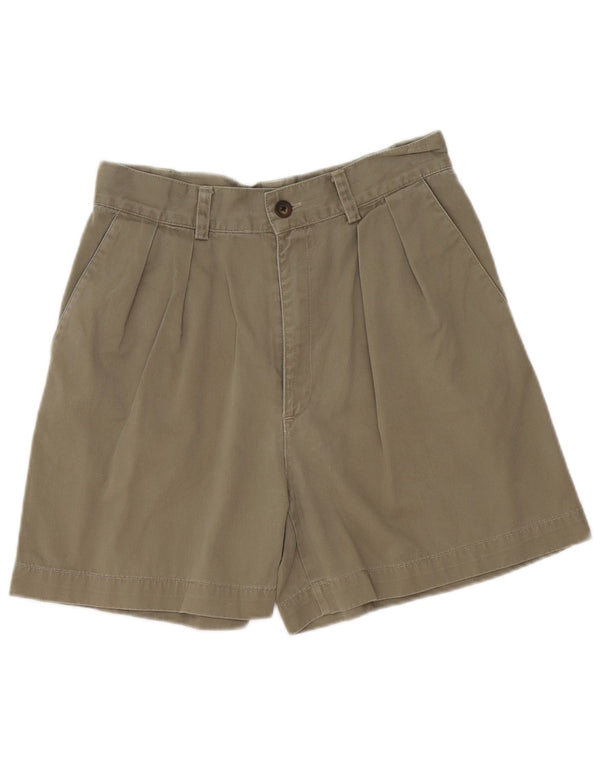 Gap Pantalones cortos chinos de ajuste clásico para mujer US 8 Medium W30 Algodón caqui