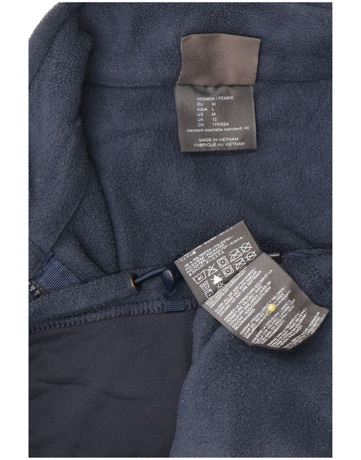 Jack Wolfskin Chaqueta polar para mujer UK 12 Mediana Azul marino Poliéster