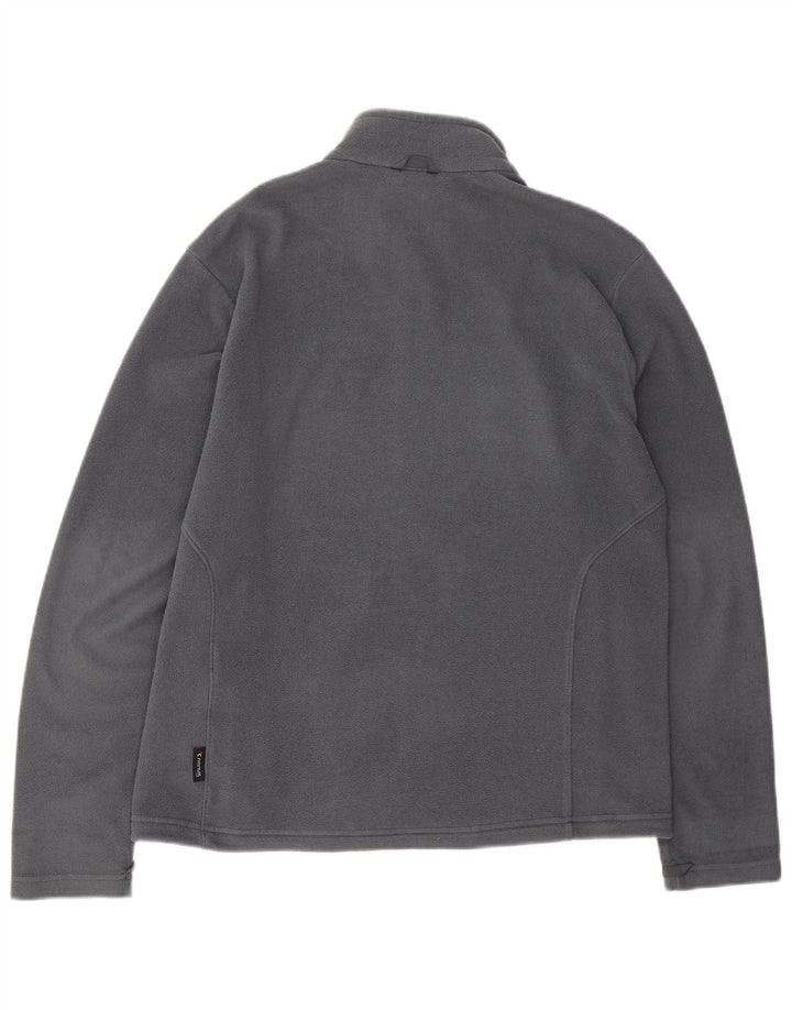 JACK WOLFSKIN Chaqueta polar para hombre UK 40 Grande Gris Poliéster