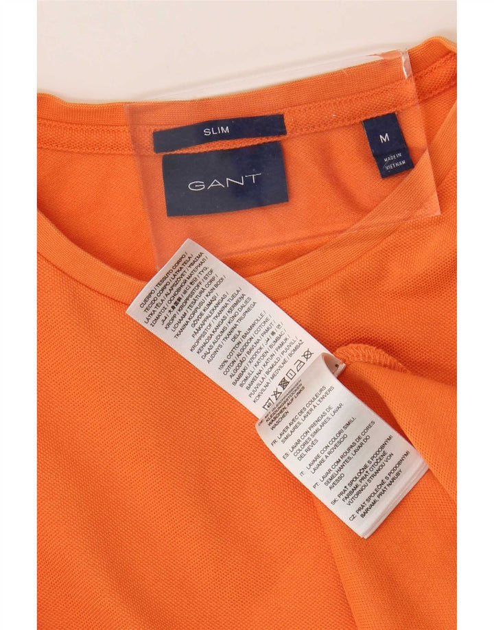 Gant Camiseta Slim Fit De Algodón Naranja Medio para Hombre
