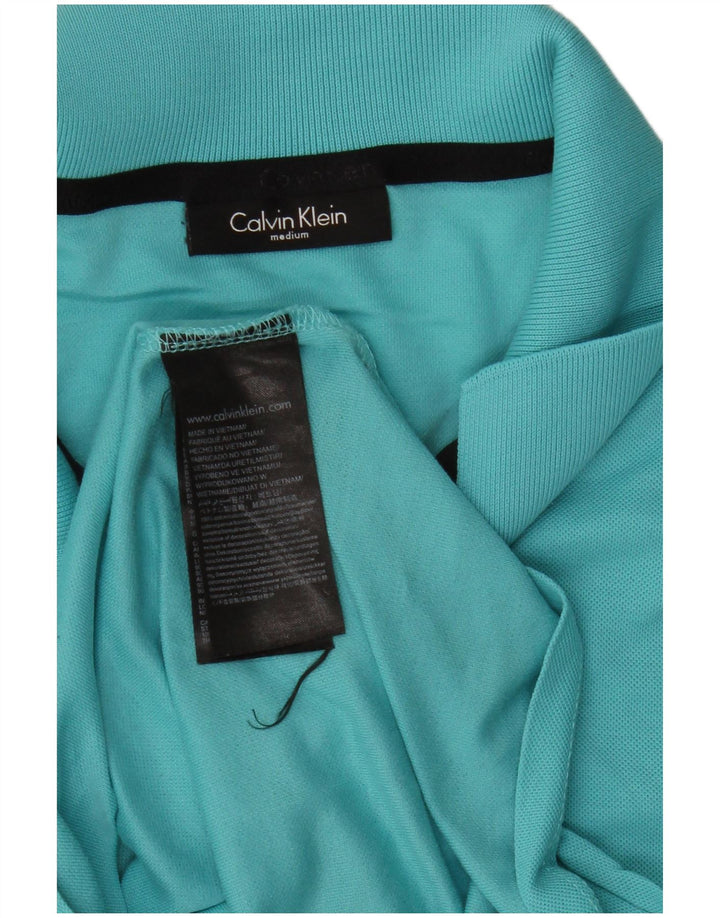 Polo Calvin Klein Hombre Algodón Azul Medio