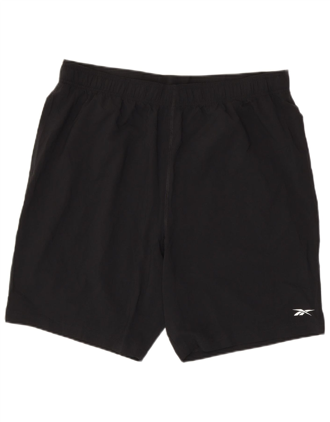 Reebok Pantalones cortos deportivos para hombre XL Poliéster negro