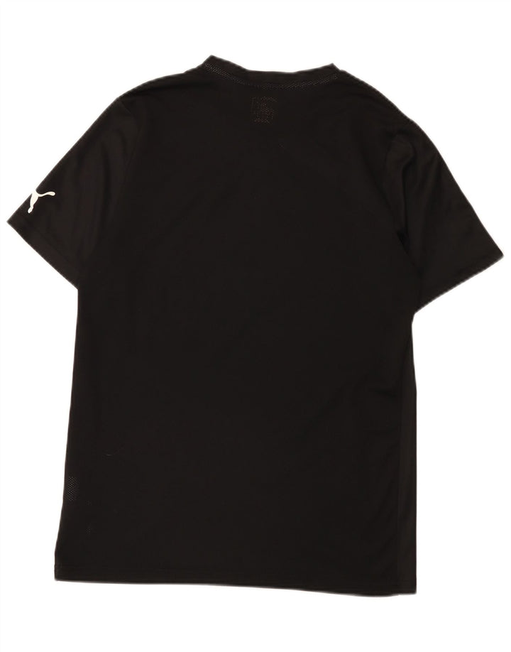 Camiseta Puma Hombre Top Medium Negro Colorblock Poliéster