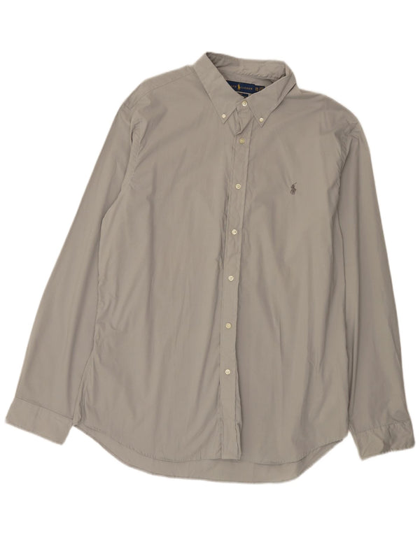 Ralph Lauren Camisa Slim Fit para Hombre 2XL Algodón Gris