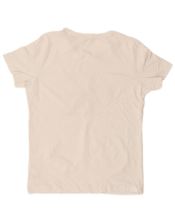 CALVIN KLEIN JEANS Camiseta gráfica para hombre Top grande de algodón blanco
