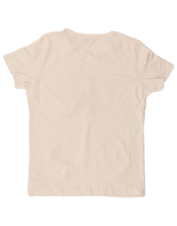 CALVIN KLEIN JEANS Camiseta gráfica para hombre Top grande de algodón blanco