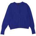 Marks & Spencer Suéter tipo cárdigan para mujer UK 44 Viscosa azul medio