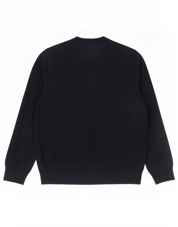 Marks & Spencer Jersey de cuello redondo para hombre XL Algodón azul marino