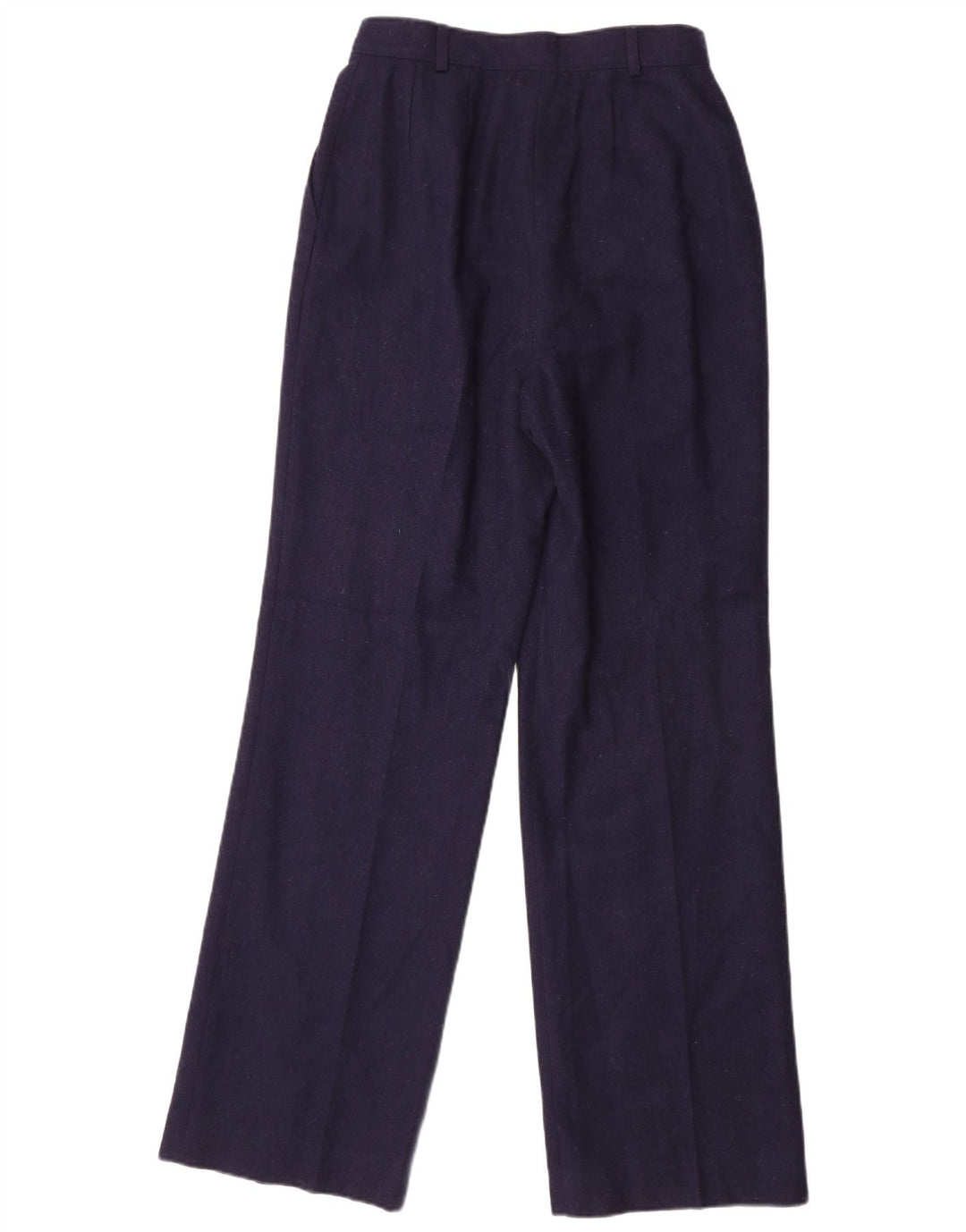 Pantalón chino con pinzas Pendleton para mujer W26 L32 Lana virgen azul marino