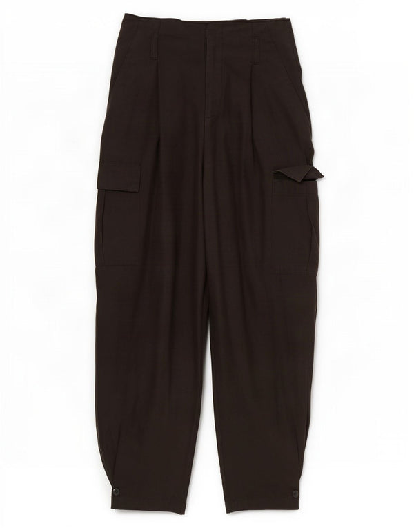 Zara Mujer Pantalones Cargo Cortos De Cintura Alta Pequeño W26 L24 Negro