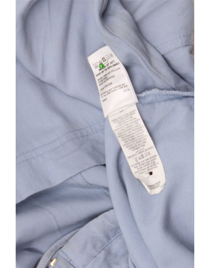 Marks & Spencer Chaqueta Bomber Extragrande para Mujer UK 12 Viscosa Azul Mediana