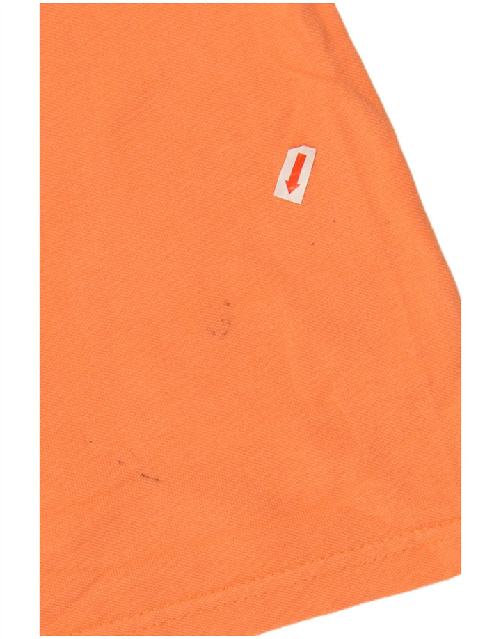 KAPPA Polo Hombre Grande Naranja Algodón
