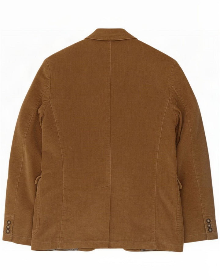 Trussardi Chaqueta Blazer De Pana De 2 Botones IT 48 Algodón Beige Medio