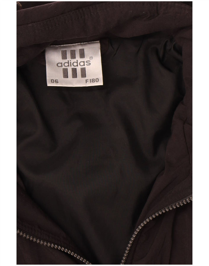 Adidas Chaqueta cortavientos gráfica para hombre UK 40/42 Medium Black Colourblock