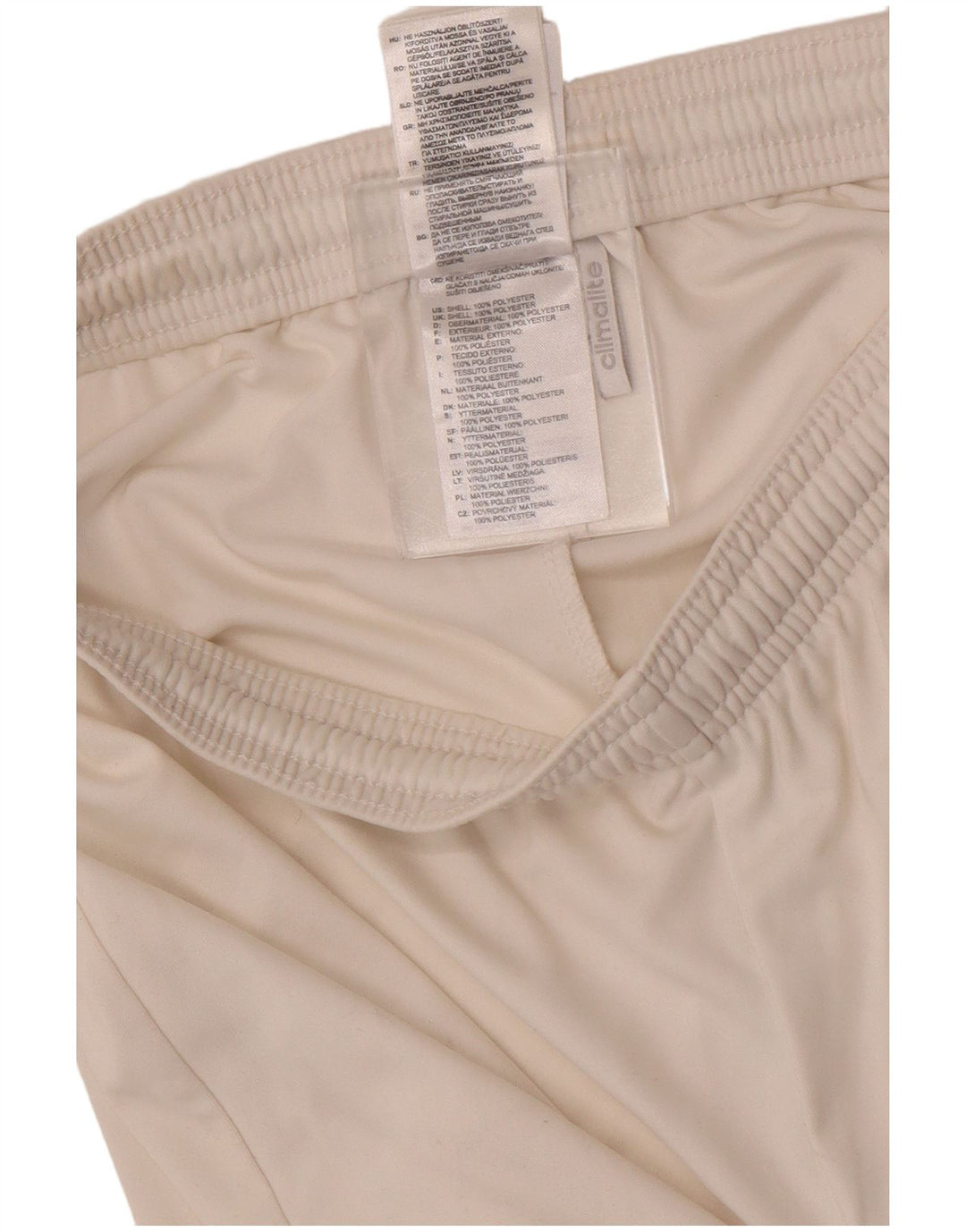 Adidas Mens Climalite Sport Shorts Pequeño Blanco Poliéster