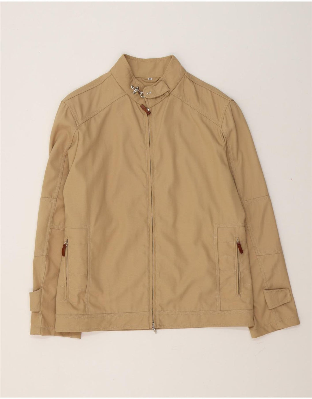 Mabrun Chaqueta Bomber para Hombre UK 40 Large Beige