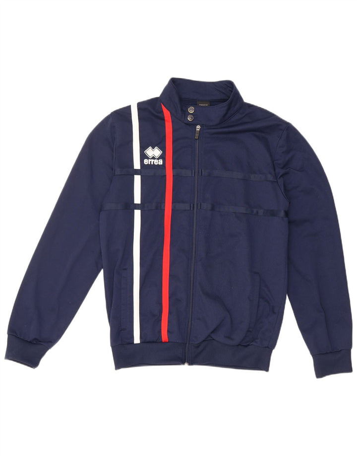 ERREA Chaqueta superior de chándal para hombre, mediana, azul marino, a rayas