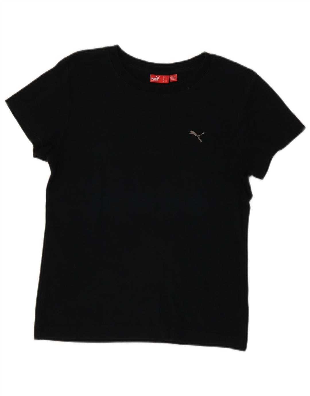 Puma Camiseta para mujer Top UK 14 Medium Negro Algodón