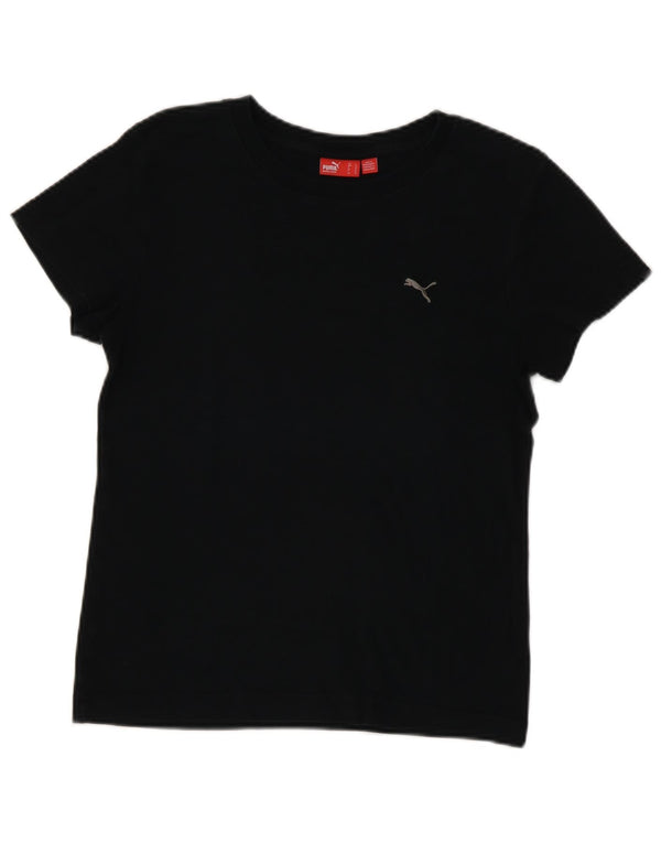 Puma Camiseta para mujer Top UK 14 Medium Negro Algodón