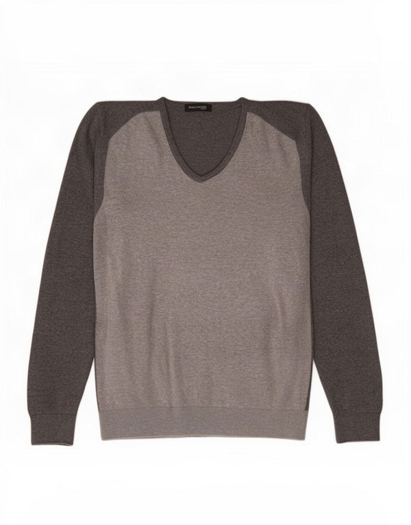 Guess By Marciano Jersey con Cuello en V para Hombre XL Gris Algodón