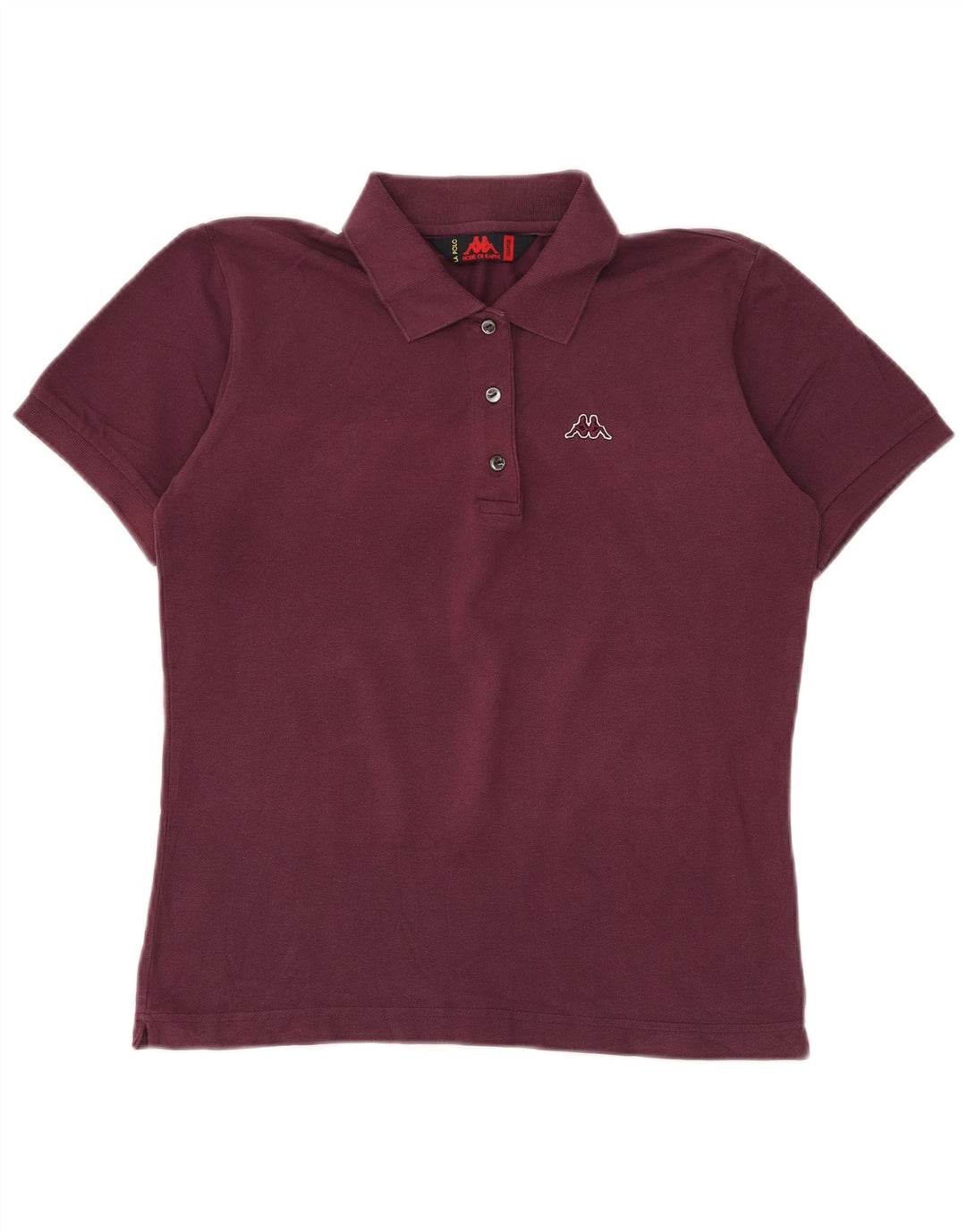 Kappa Polo Mujer UK 40 XL Algodón Granate