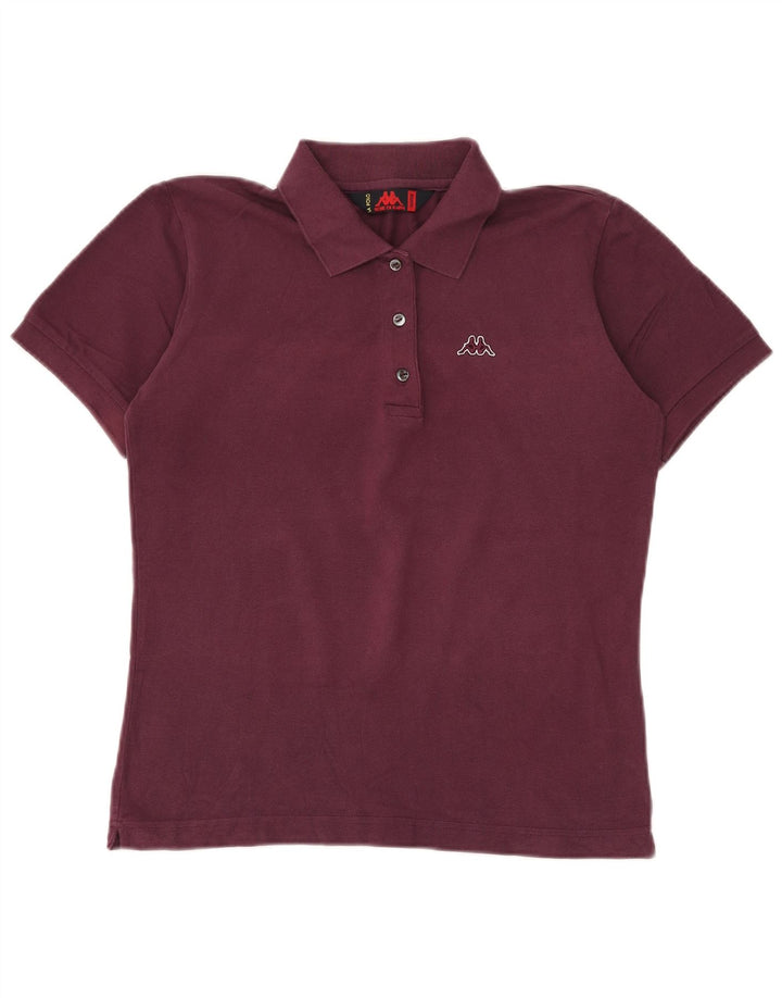 Kappa Polo Mujer UK 40 XL Algodón Granate