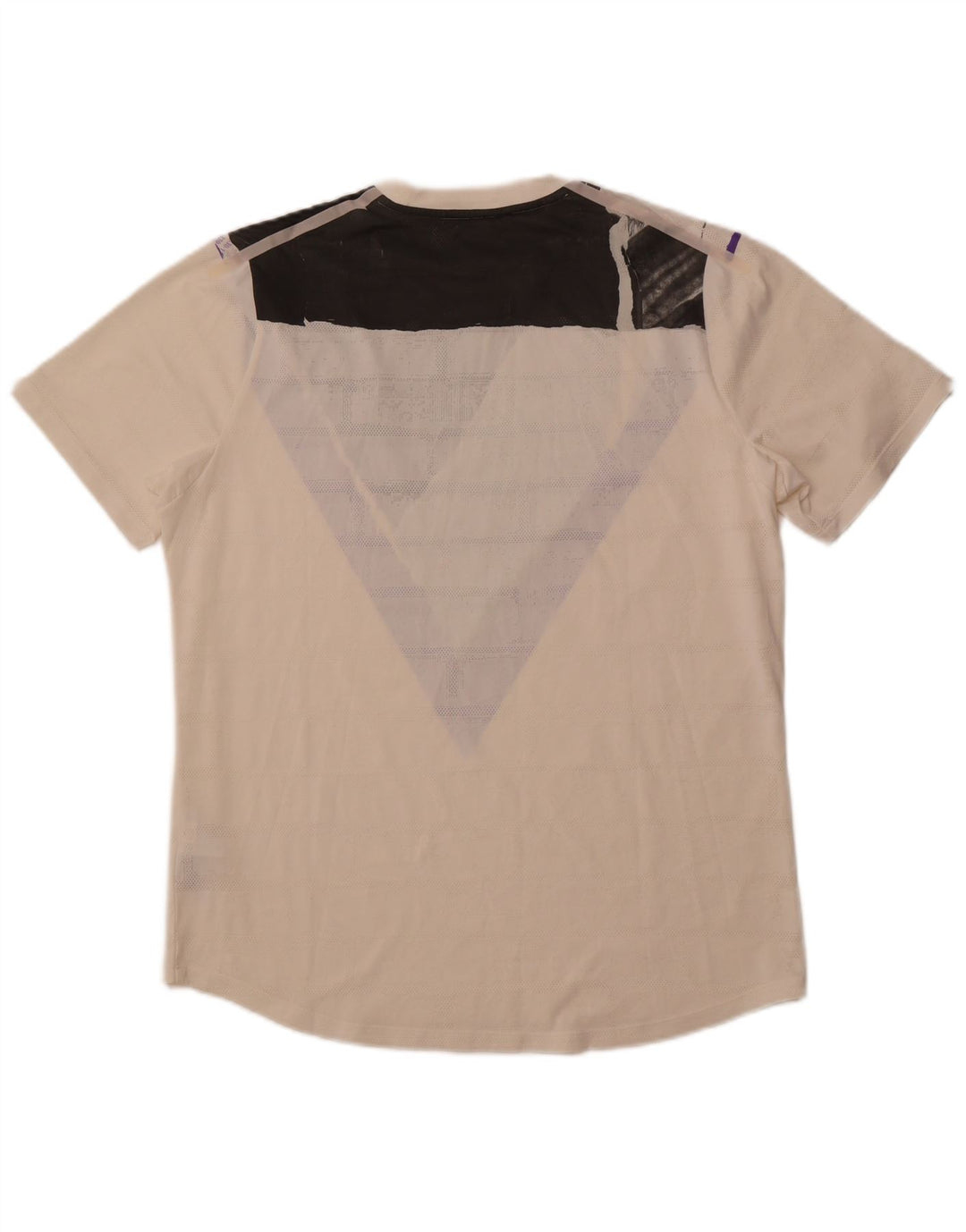 NIKE Camiseta Dri Fit Graphic para Hombre Top Grande Blanco Colorblock Poliéster