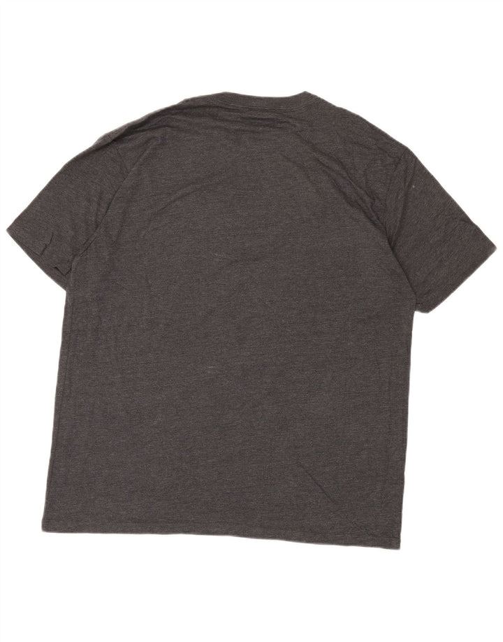 EDDIE BAUER Camiseta gráfica para hombre Top grande de algodón moteado gris