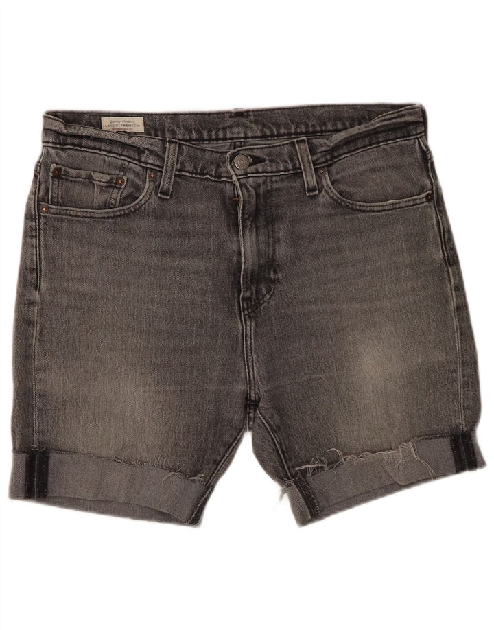 Levi's Mens 510 Denim Shorts W33 Grande Gris Algodón