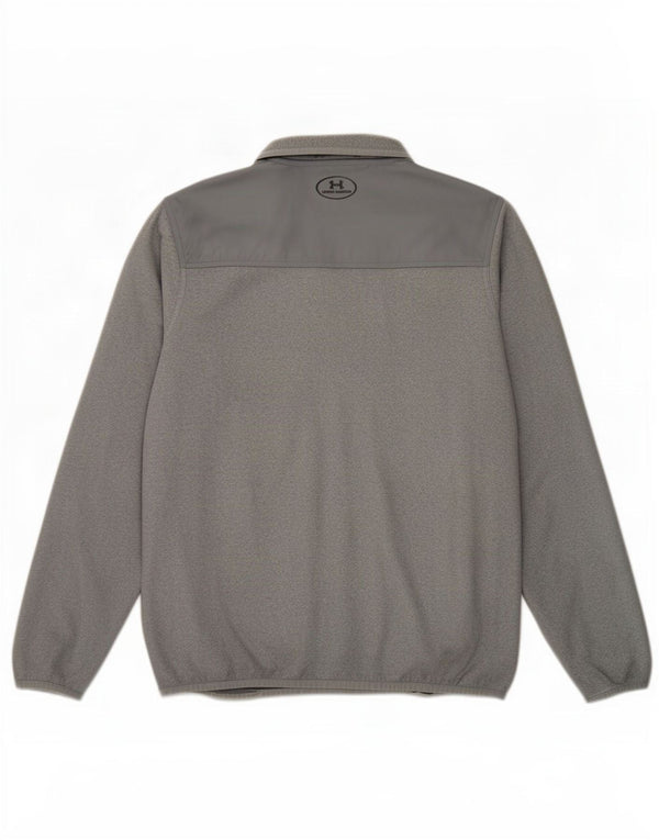 Top de chándal Under Armour Cold Gear Zip Neck para hombre, color gris medio