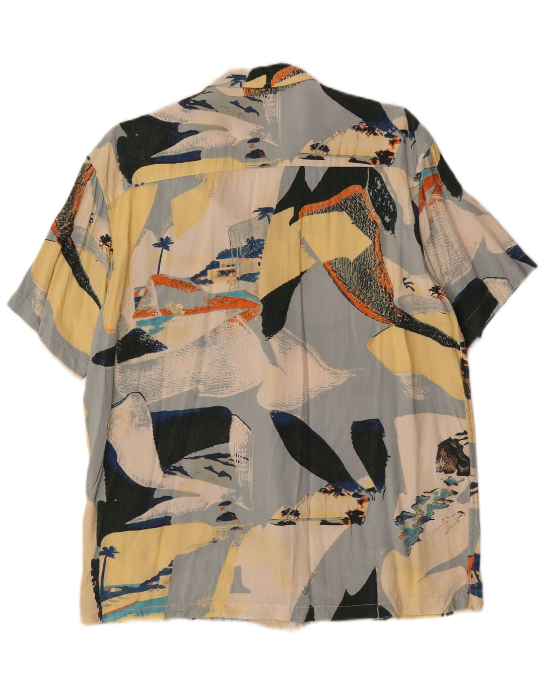 JACK & JONES Camisa gráfica de manga corta para hombre Medium Multicolored Hawaiian