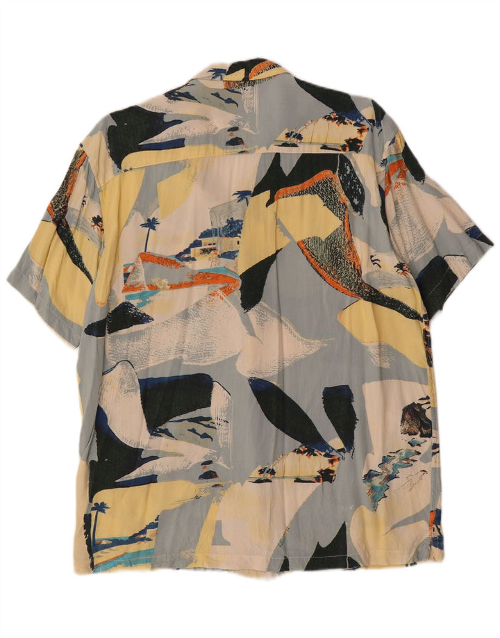 JACK & JONES Camisa gráfica de manga corta para hombre Medium Multicolored Hawaiian