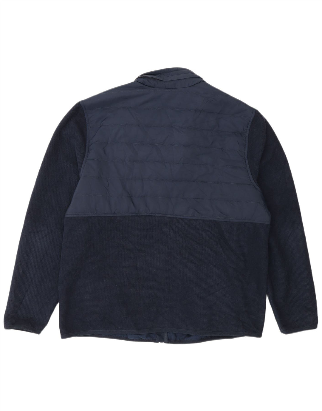 Marks & Spencer Chaqueta de chándal para hombre con bloques de color azul marino grande
