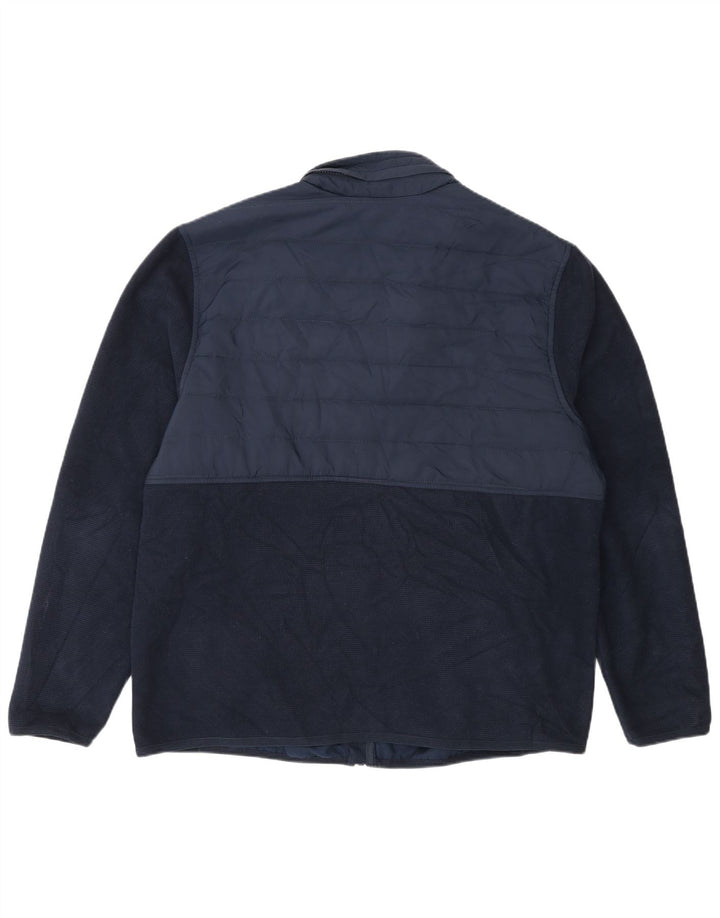 Marks & Spencer Chaqueta de chándal para hombre con bloques de color azul marino grande