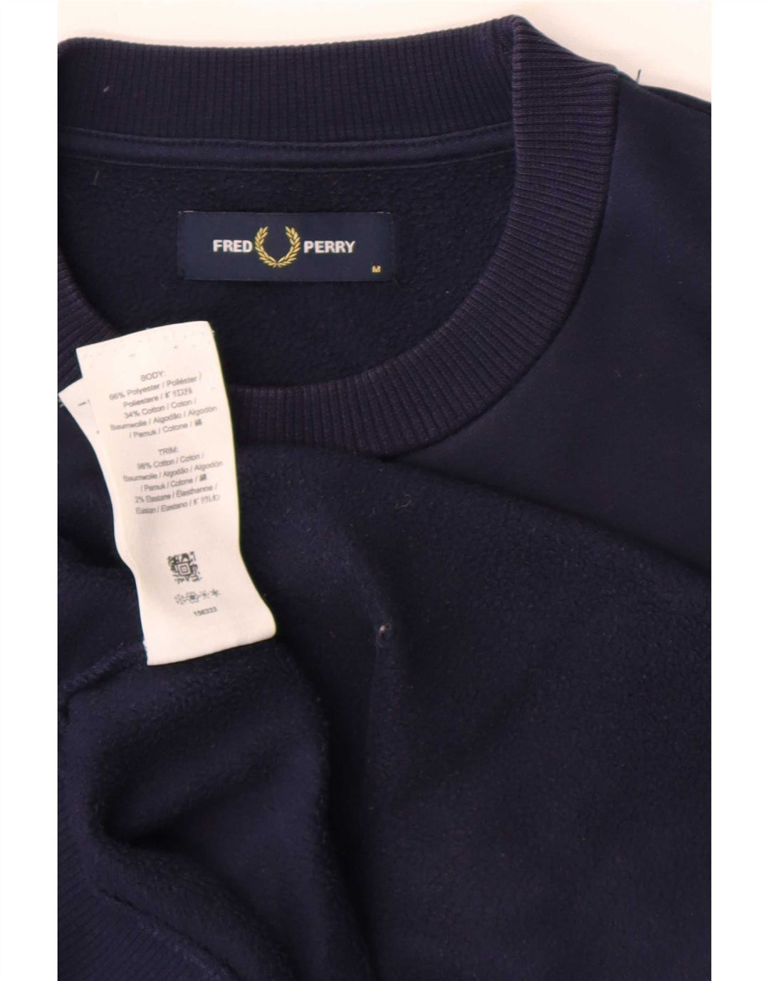 Fred Perry Sudadera Gráfica Para Hombre Jumper Medium Azul Marino Poliéster