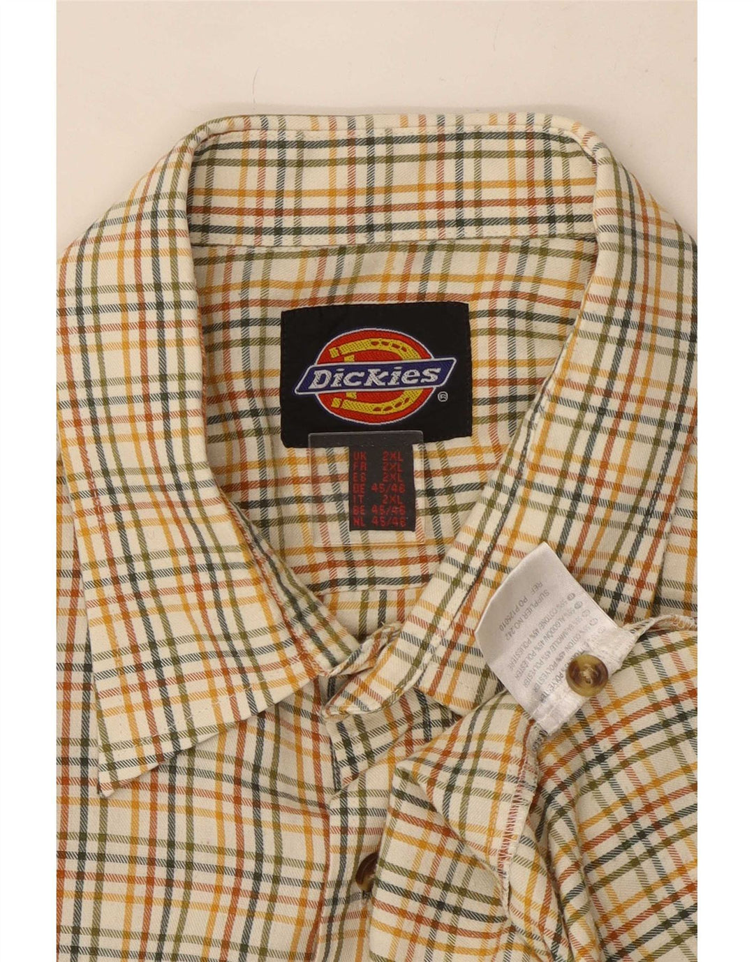 Dickies Camisa de franela para hombre 2XL Algodón a cuadros multicolor