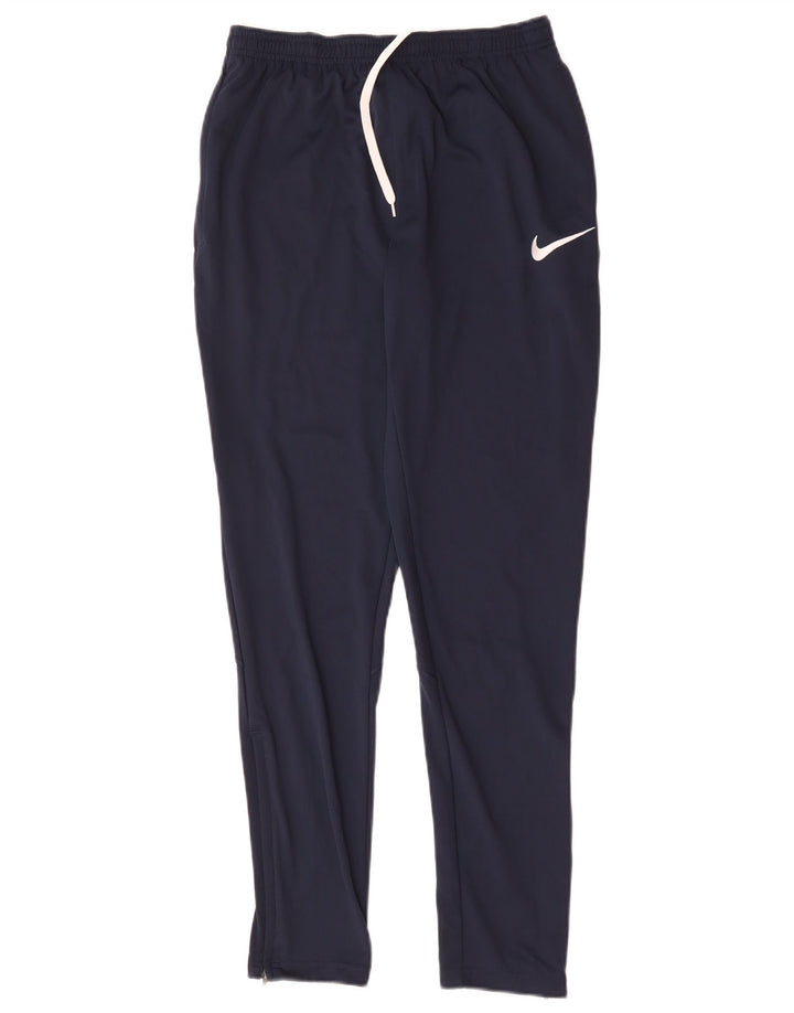 Nike Dri Fit - Pantalón de chándal para hombre, talla pequeña, poliéster, color azul marino