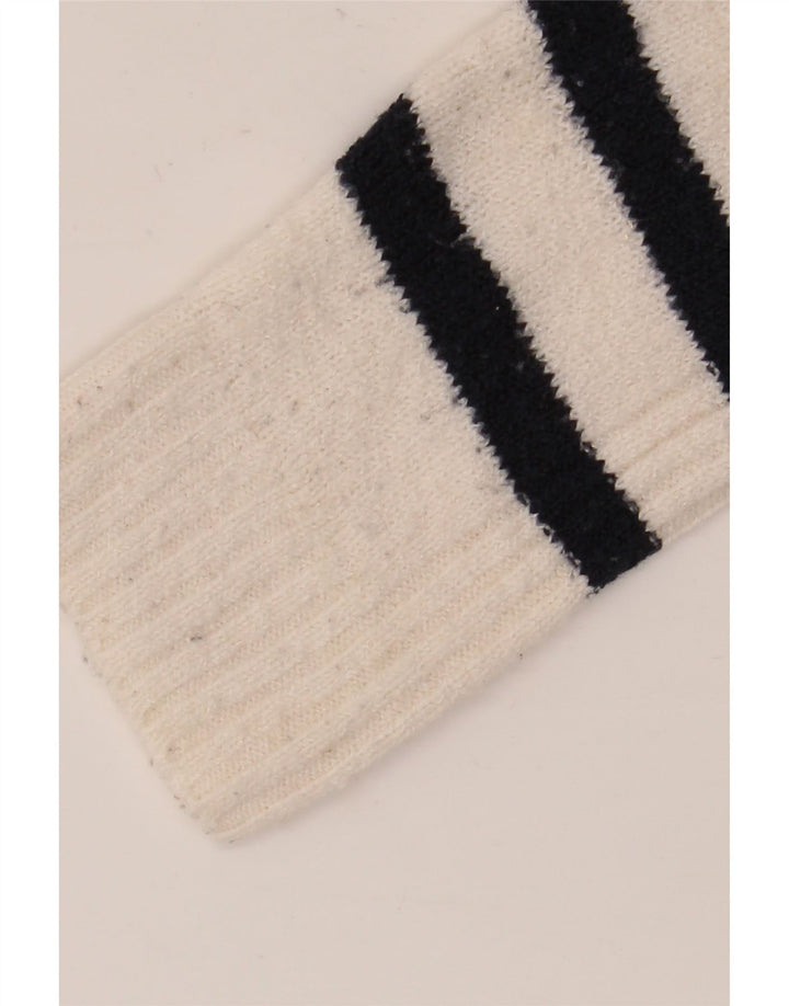 Marks & Spencer Suéter tipo jersey con cuello redondo para mujer UK 14 Medium Off White
