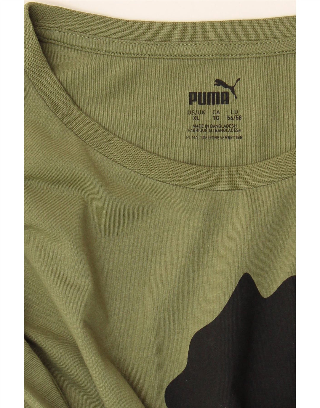 Puma Hombre Camiseta Gráfica Top XL Caqui