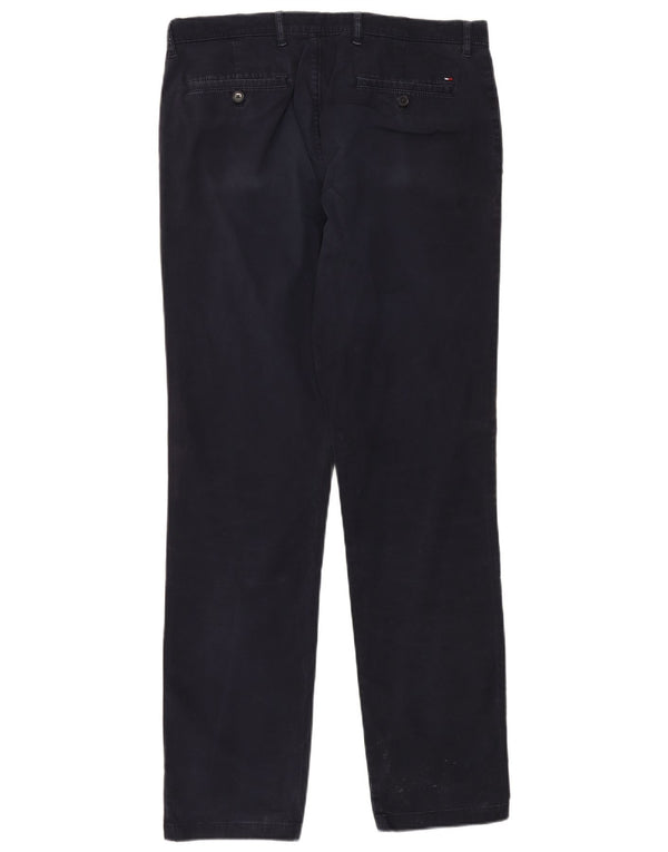 Tommy Hilfiger Pantalones chinos ajustados para hombre W34 L34 Azul marino