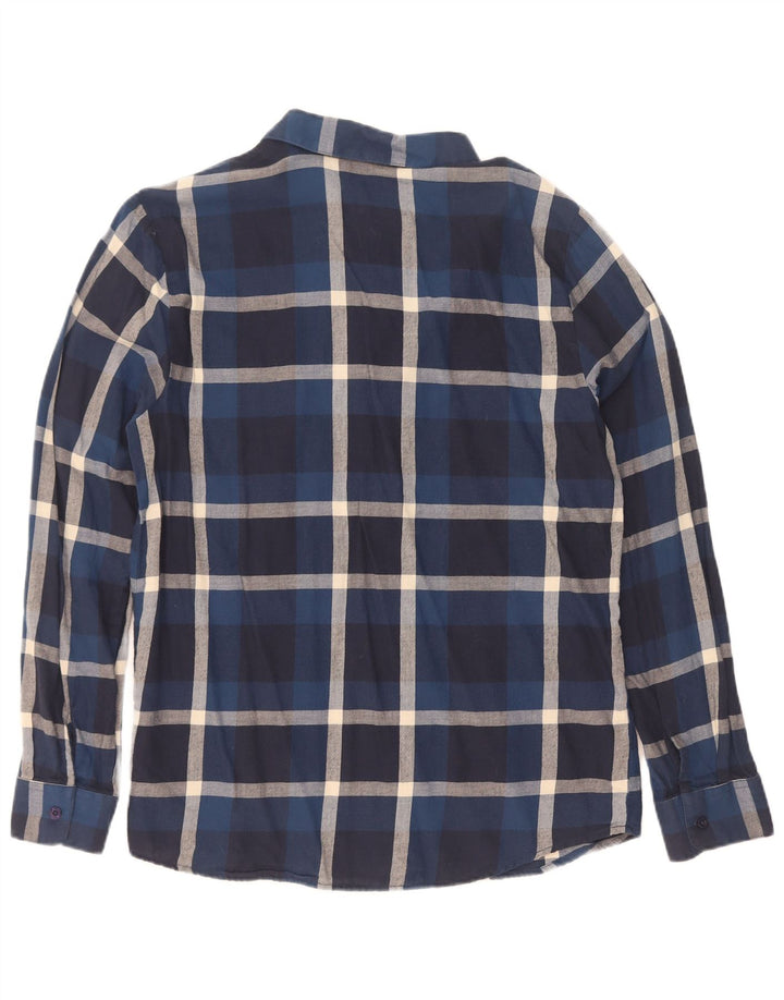 Camisa de franela Volcom para hombre Algodón a cuadros azul marino mediano