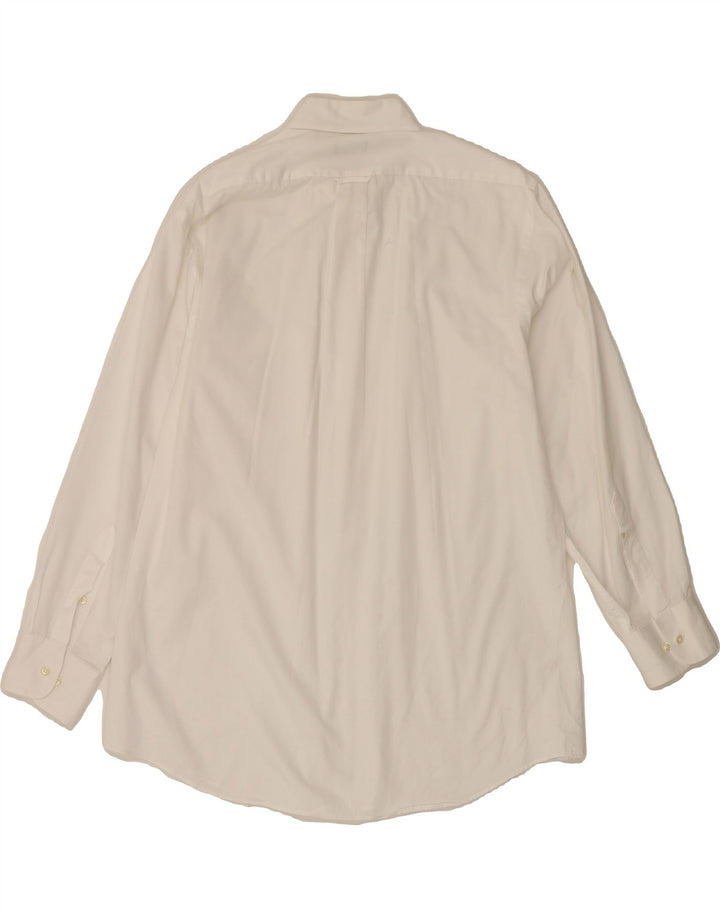 IZOD Mens Regular Fit Shirt Size 16 Large White Cotton Vintage Izod and Second-Hand Izod from Messina Hembry 