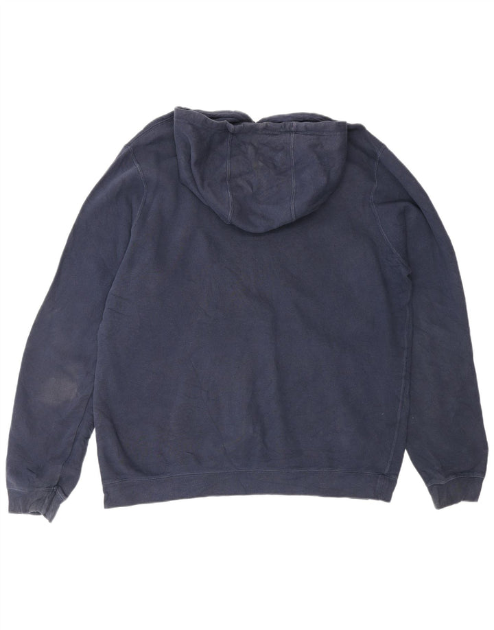 NIKE Jersey con capucha para hombre, talla grande, algodón azul marino