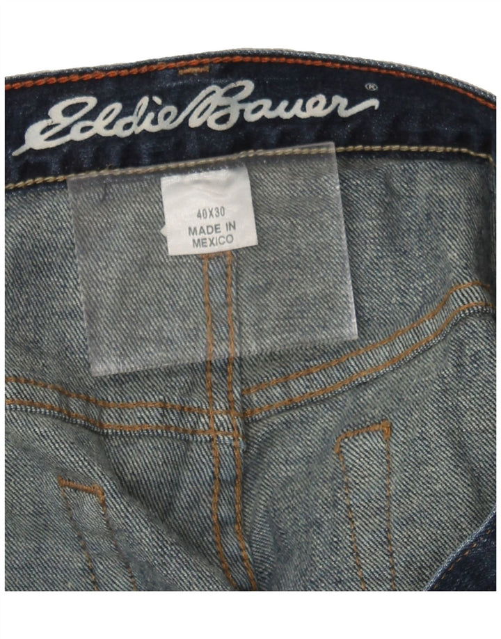 EDDIE BAUER Mens Straight Jeans W40 L30 Navy Blue Cotton Vintage Eddie Bauer and Second-Hand Eddie Bauer from Messina Hembry 